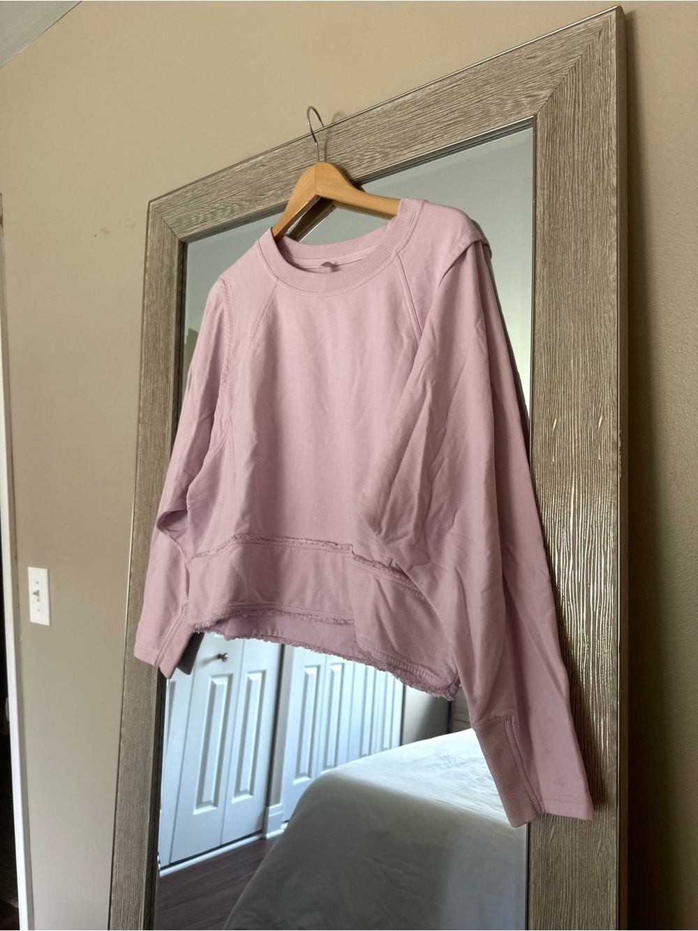 Free People Movement Lavender Purple Pullover Sweatshirt Oversized Size Large